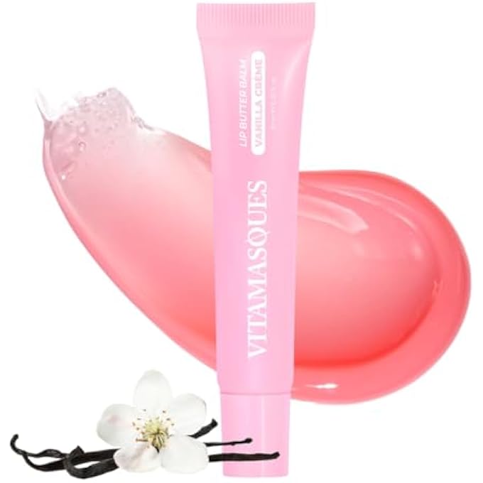 Vitamasques LIP BUTTER BALM VANILLA CREME, KOREAN LIP BALM - PEPTIDE LIP TREATMENT - LIP BALM HYDRATING - LIGHT TINTED LIP BALM - MADE IN KOREA - 0.33 FL.OZ - Image 1